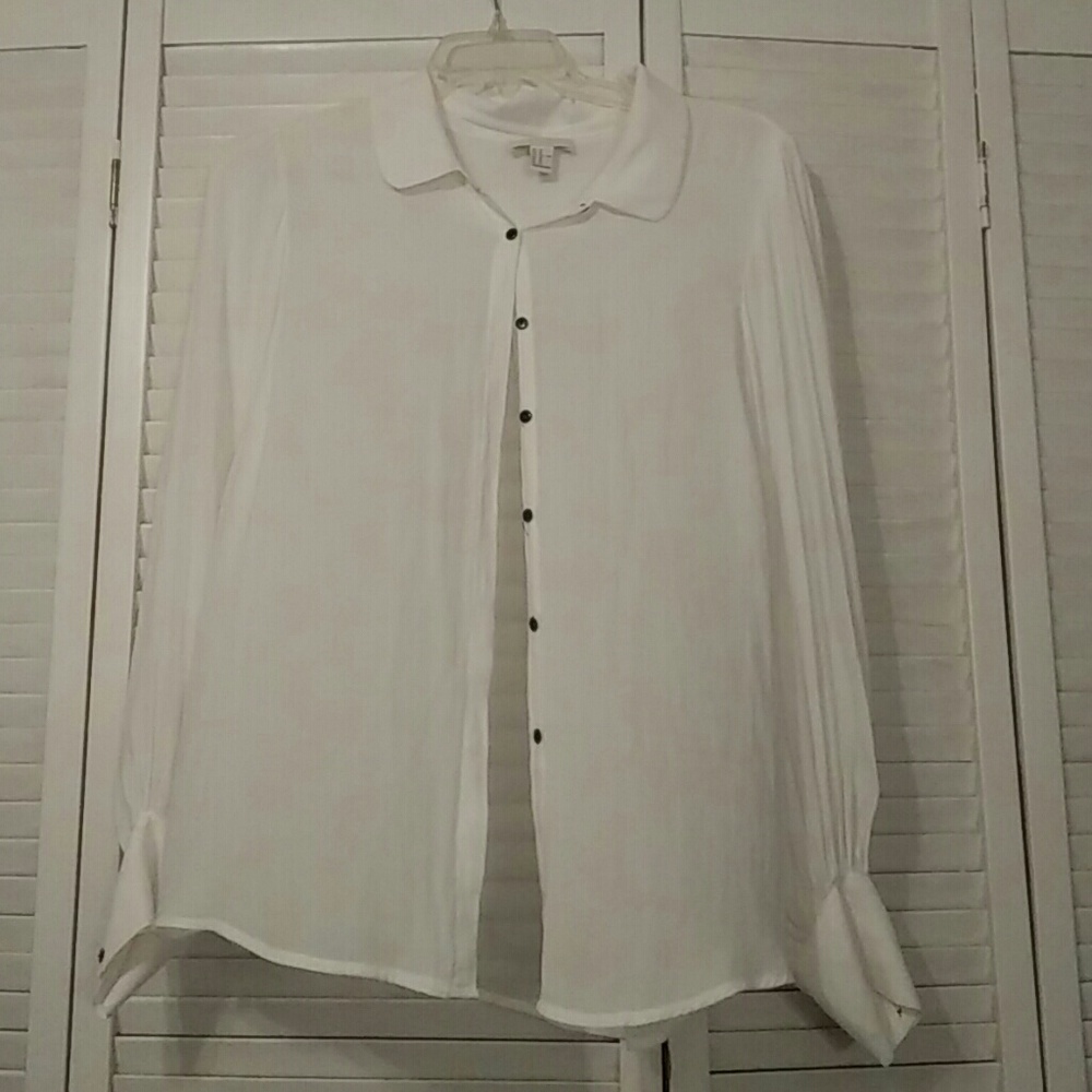 Forvef 21 plus size ivory shirt 2x